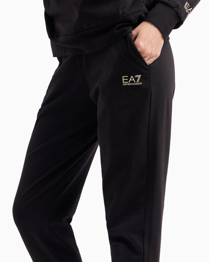 EA7 Stretch cotton jersey hooded tracksuit