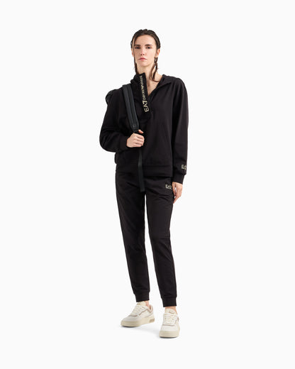 EA7 Stretch cotton jersey hooded tracksuit