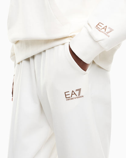 EA7 Stretch cotton jersey hooded tracksuit