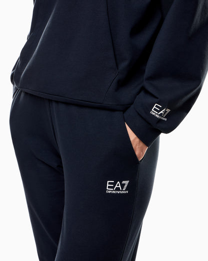 EA7 Stretch cotton jersey hooded tracksuit