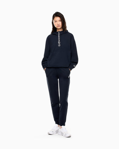 EA7 Stretch cotton jersey hooded tracksuit