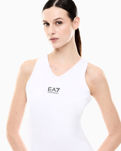 EA7 Ventus7 dress Tennis Pro with a V-neck and matching shorts