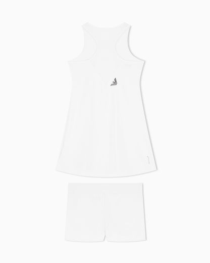 EA7 Ventus7 dress Tennis Pro with a V-neck and matching shorts