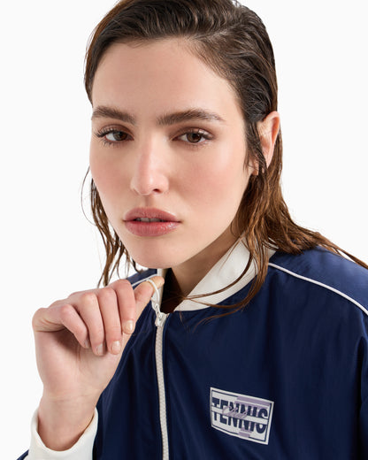EA7 Tennis Club stretch-nylon bomber jacket