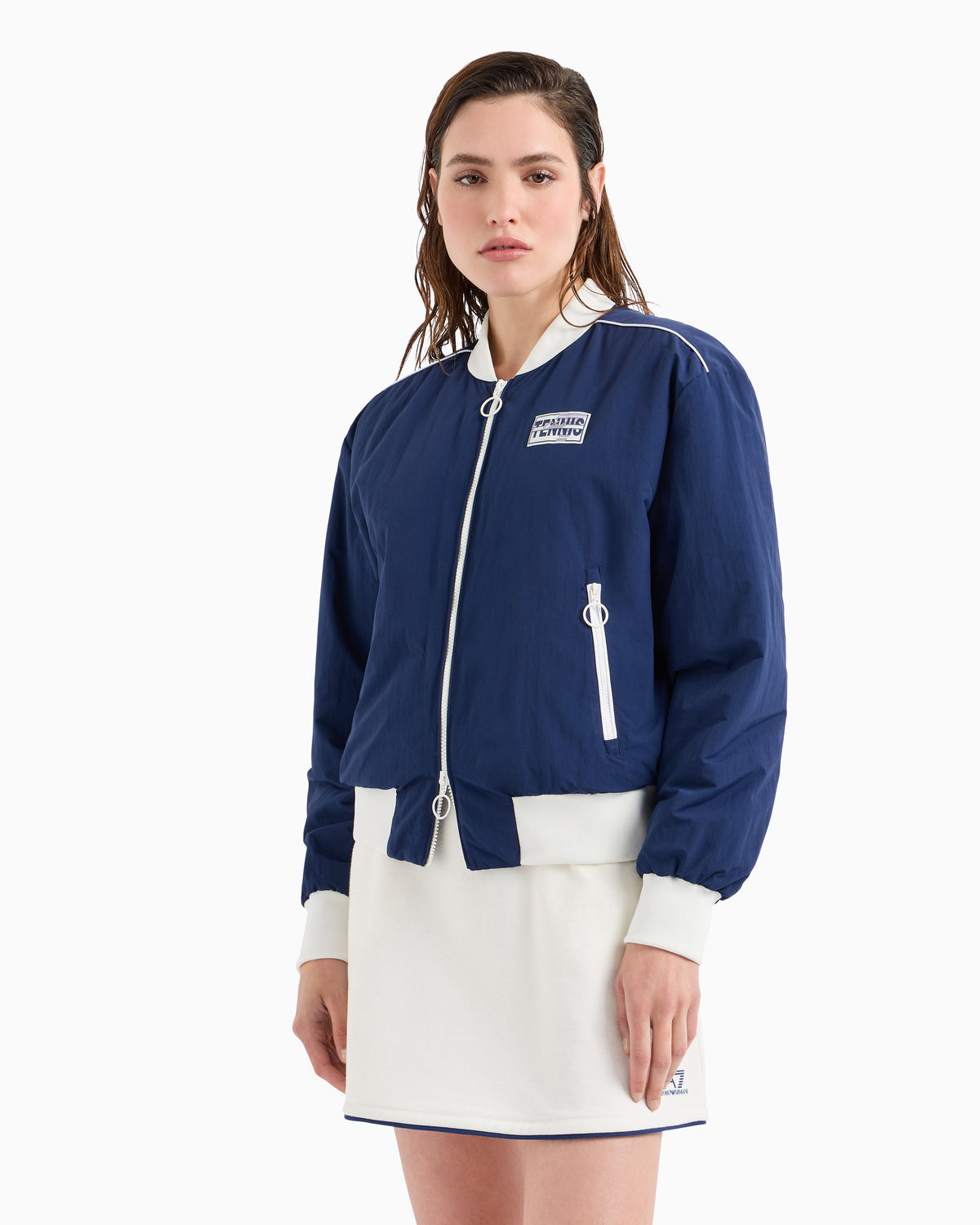 EA7 Tennis Club stretch-nylon bomber jacket