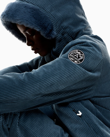 EA7 Corduroy technical ski jacket with ARDOR7 padding