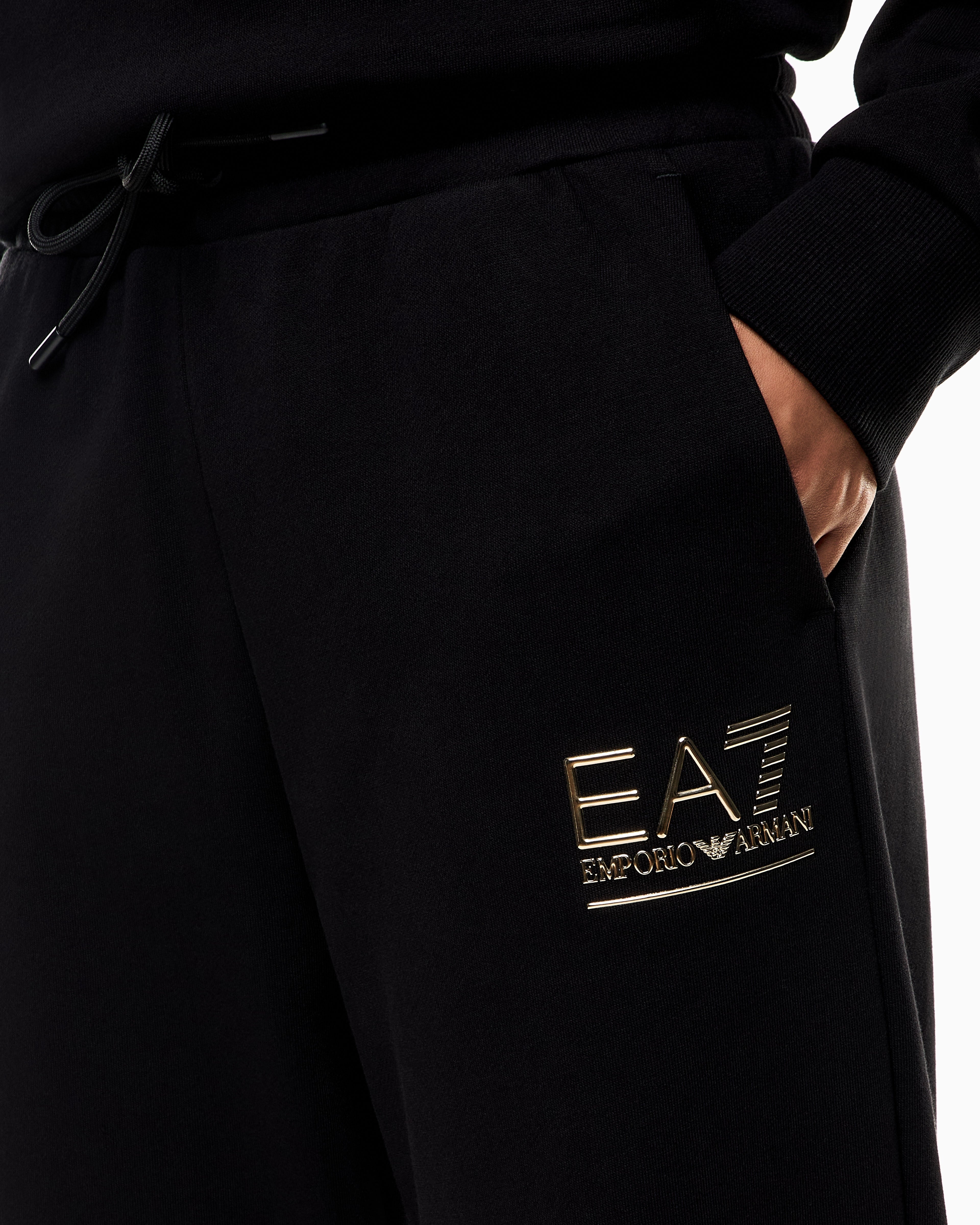 EA7 Visibility cotton-blend joggers