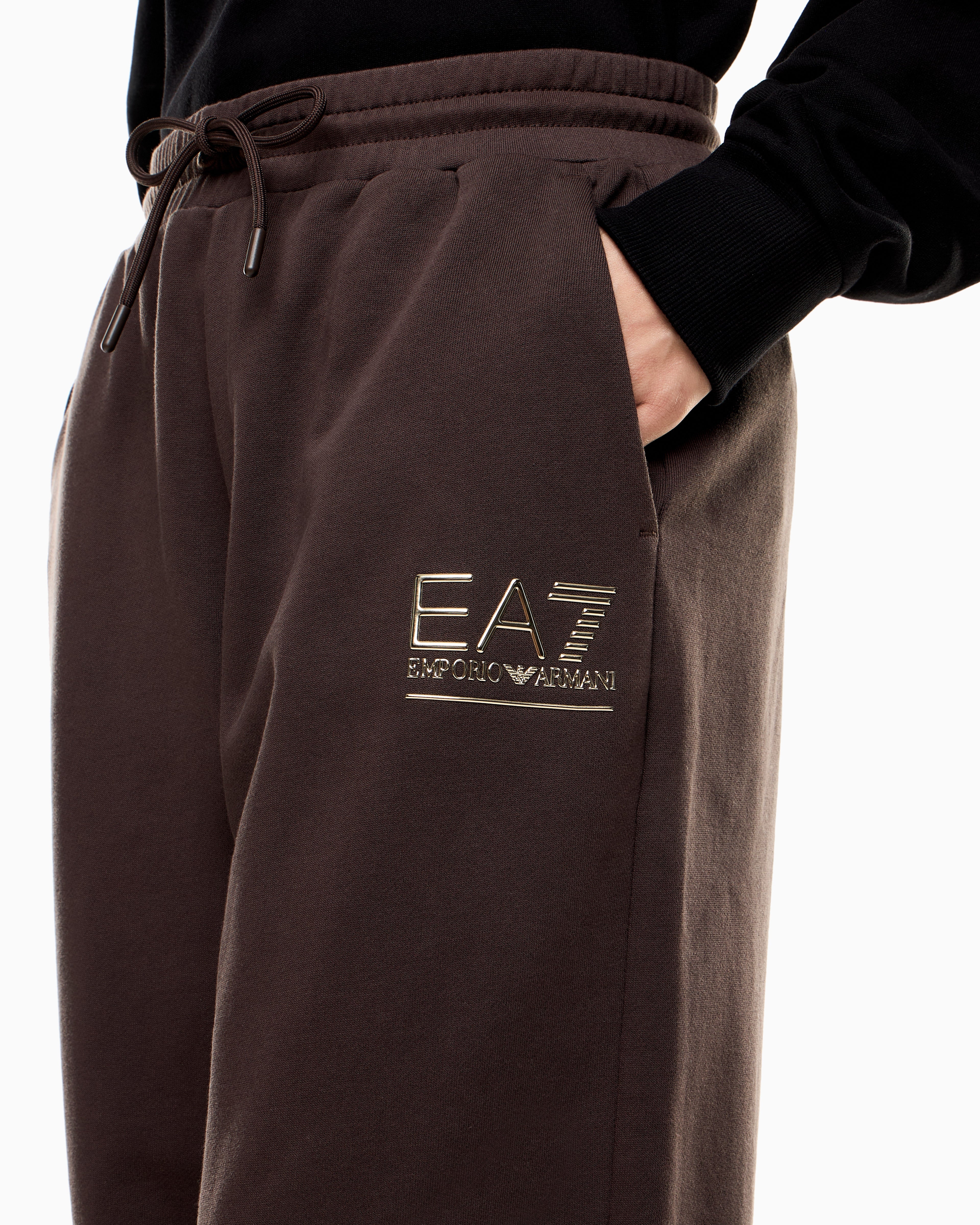 EA7 Visibility cotton-blend joggers