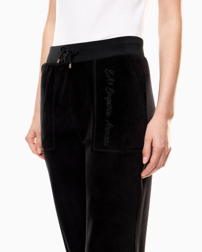 EA7 Athletic Velour stretch chenille joggers