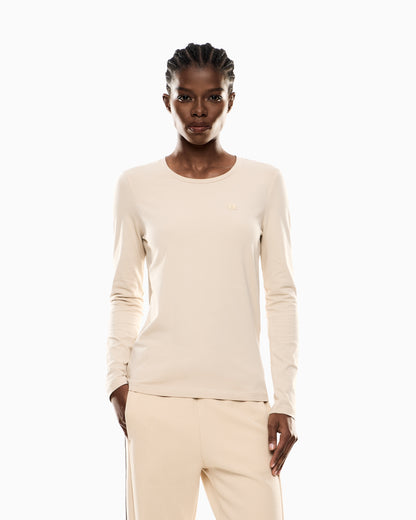 EA7 Core Lady stretch-jersey, long-sleeved T-shirt