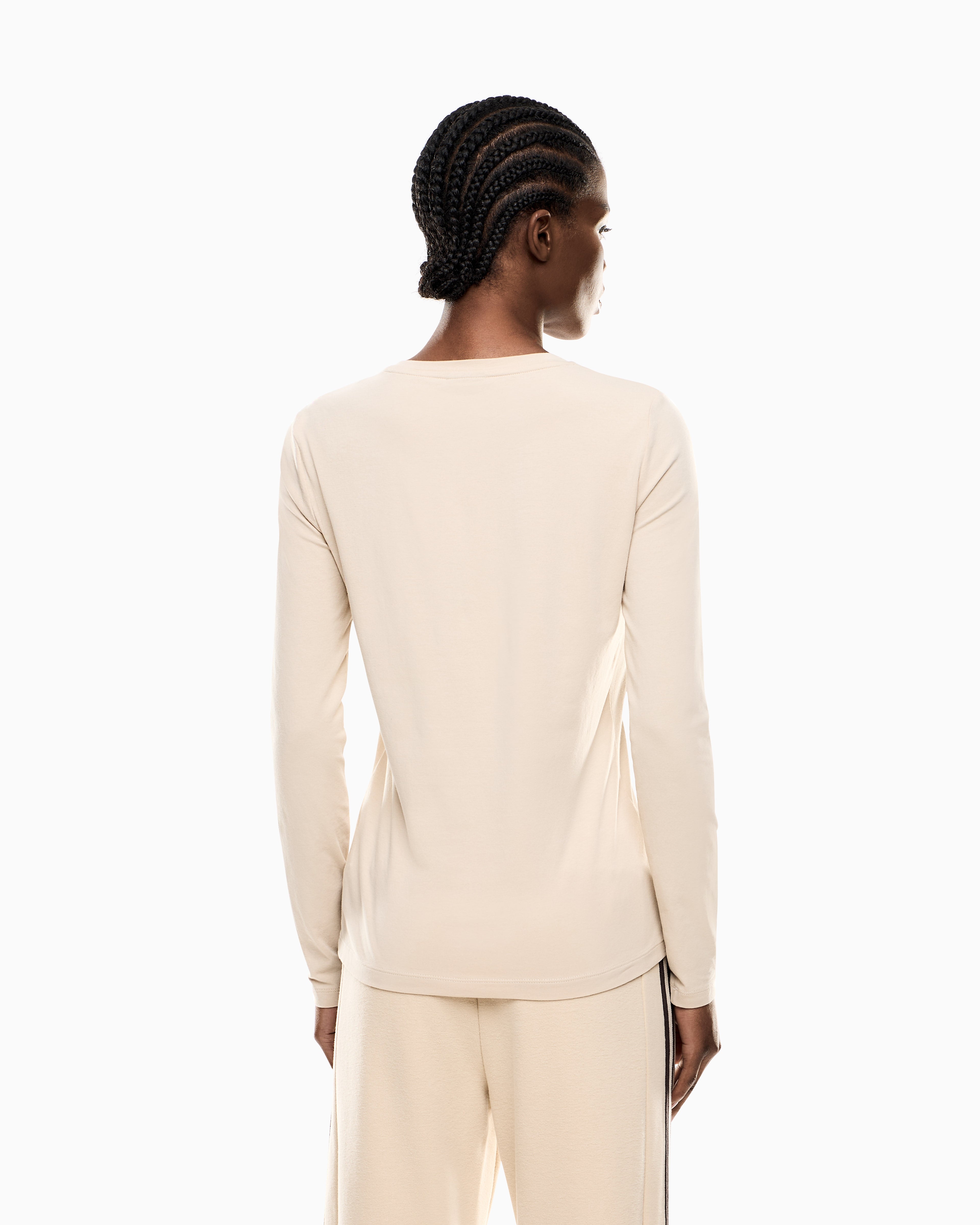 EA7 Core Lady stretch-jersey, long-sleeved T-shirt