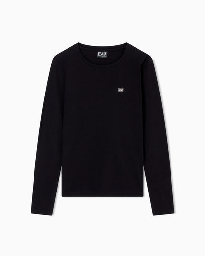 EA7 Core Lady stretch-jersey, long-sleeved T-shirt