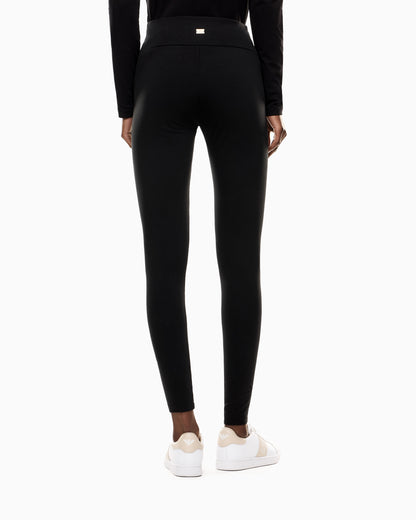 EA7 Core Lady stretch cotton jersey leggings