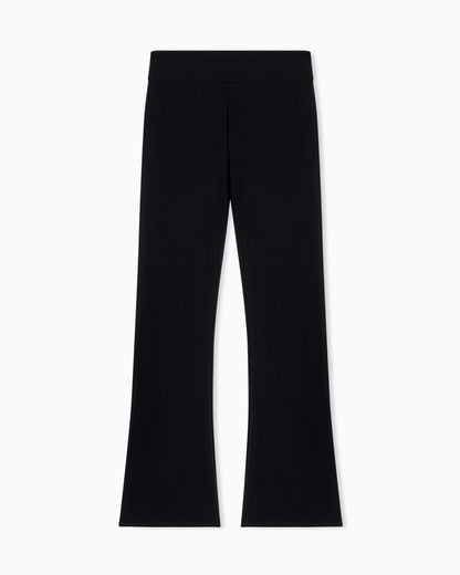 EA7 Core Lady stretch-cotton jersey bootcut leggings