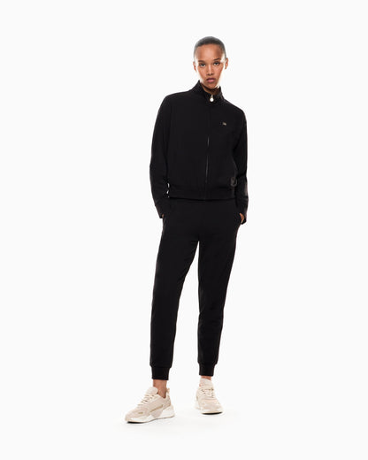 EA7 Cotton stretch suit with zip and metal logo Core Lady
