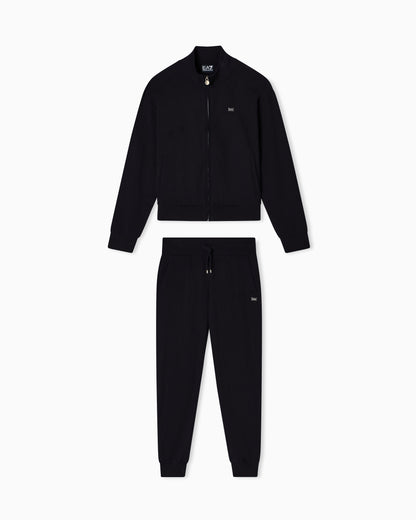 EA7 Cotton stretch suit with zip and metal logo Core Lady