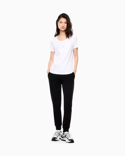 EA7 Logo Series stretch-jersey T-shirt