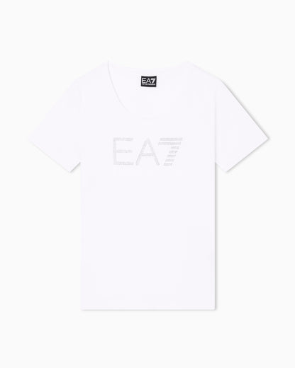 EA7 Logo Series stretch-jersey T-shirt