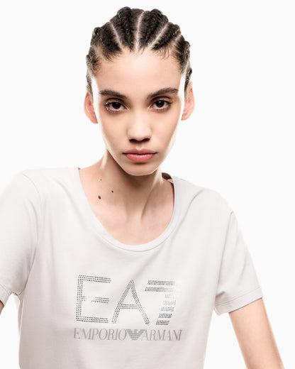 EA7 Logo Series stretch-jersey T-shirt