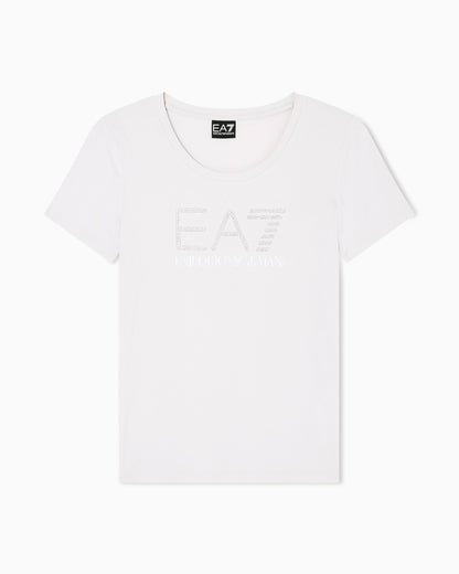 EA7 Logo Series stretch-jersey T-shirt