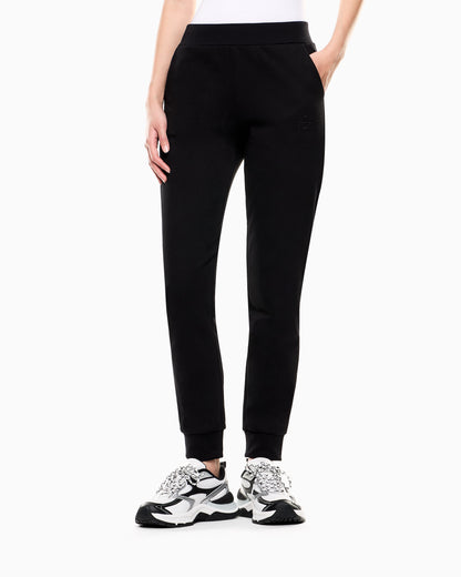 EA7 Work trousers Logo Series in stretch cotton with cuffs