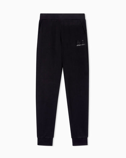 EA7 Work trousers Logo Series in stretch cotton with cuffs