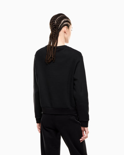 EA7 Cotton-blend crew-neck sweatshirt