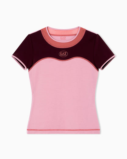 EA7 Tennis Pro crew-neck T-shirt in VENTUS7 technical fabric
