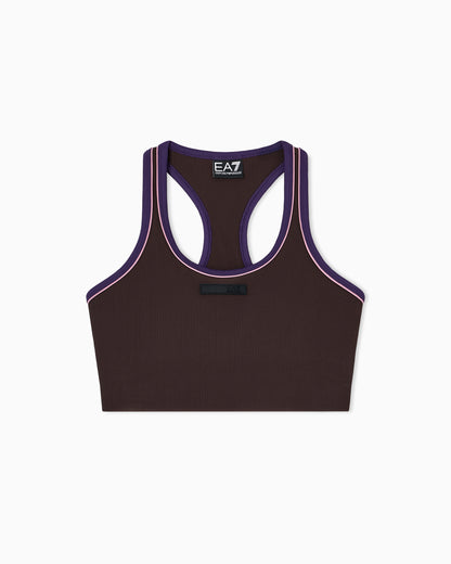 EA7 Dynamic Athlete sports bra in VIGOR7 technical fabric