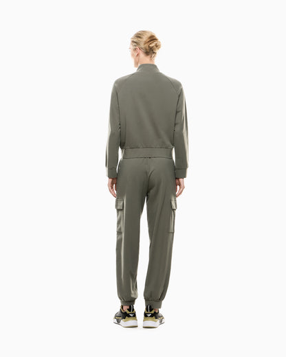 EA7 Stretch cotton tracksuit with cargo trousers