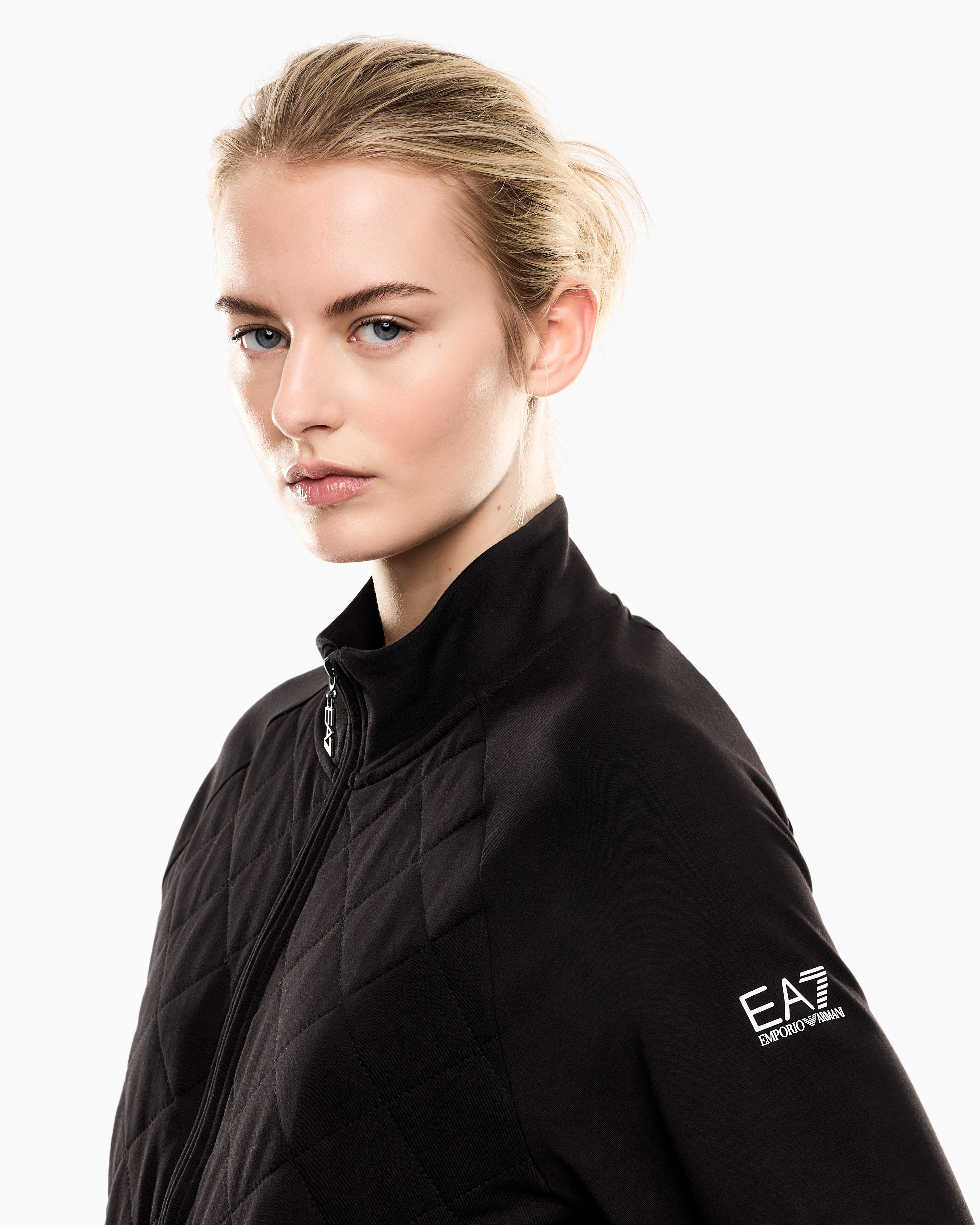 EA7 Stretch cotton tracksuit with cargo trousers