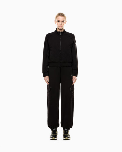 EA7 Stretch cotton tracksuit with cargo trousers