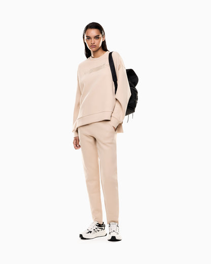 EA7 Logo Series cotton interlock tracksuit