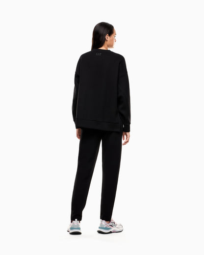 EA7 Logo Series cotton interlock tracksuit