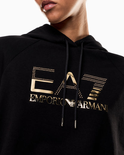 EA7 Organic cotton-blend tracksuit with oversized logo