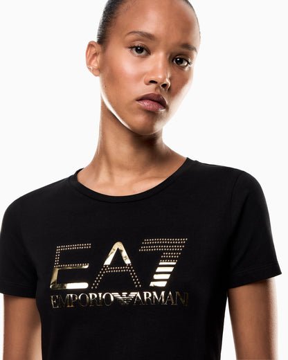 EA7 Logo Series stretch-jersey crew-neck T-shirt