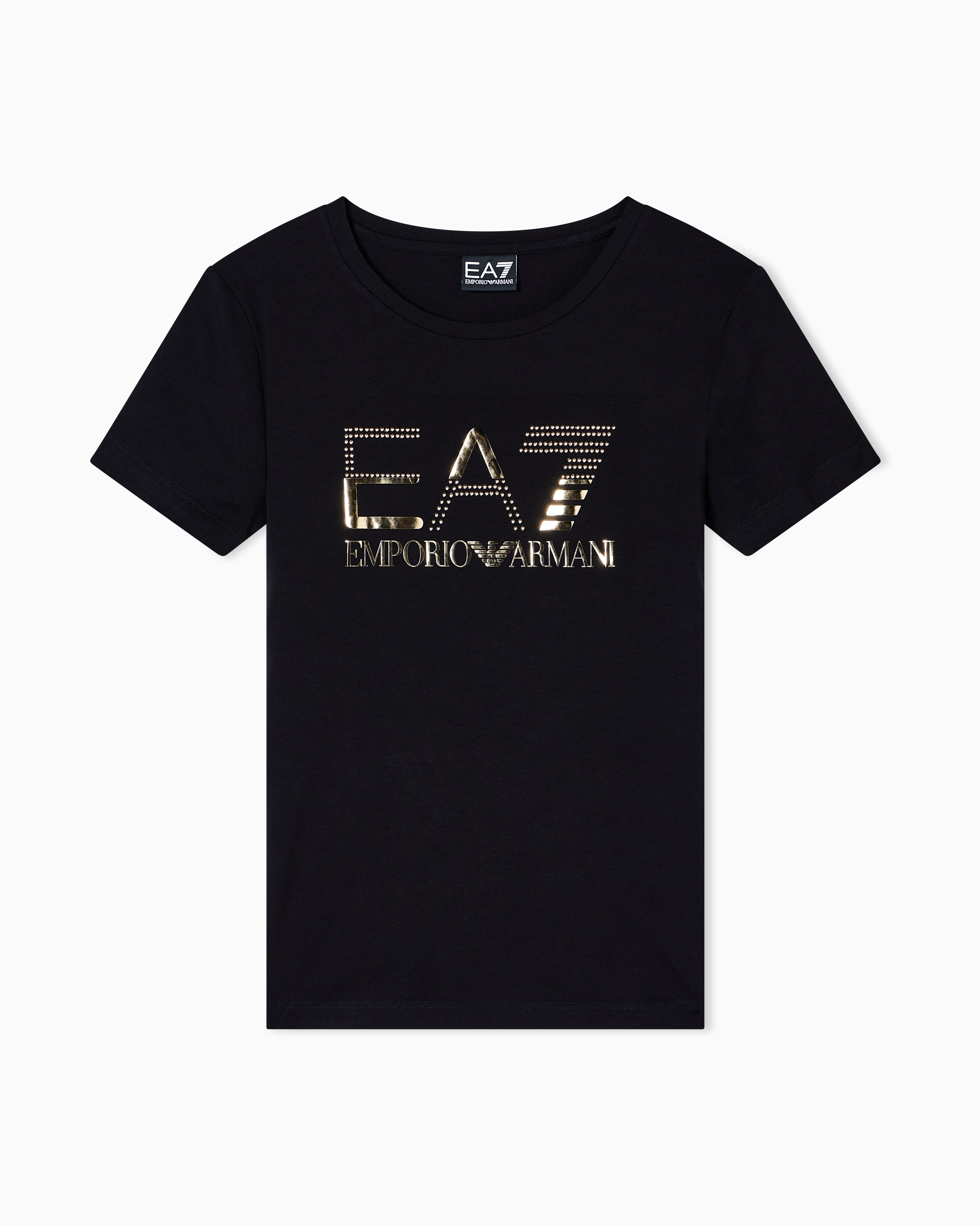 EA7 Logo Series stretch-jersey crew-neck T-shirt
