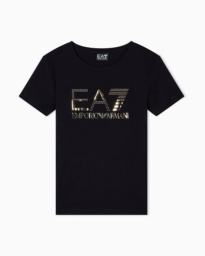 EA7 Logo Series stretch-jersey crew-neck T-shirt