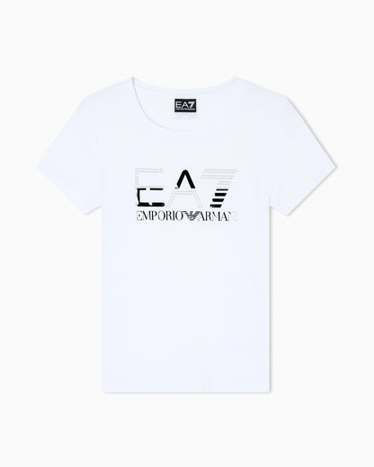 EA7 Logo Series stretch-jersey crew-neck T-shirt