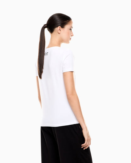 EA7 Logo Series stretch-jersey crew-neck T-shirt