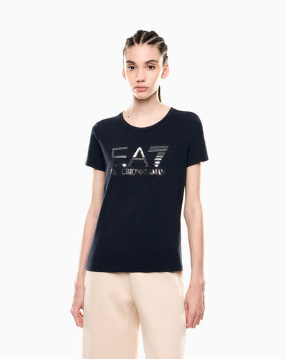 EA7 Logo Series stretch-jersey crew-neck T-shirt