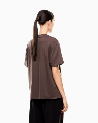 EA7 Logo Series cotton crew-neck T-shirt