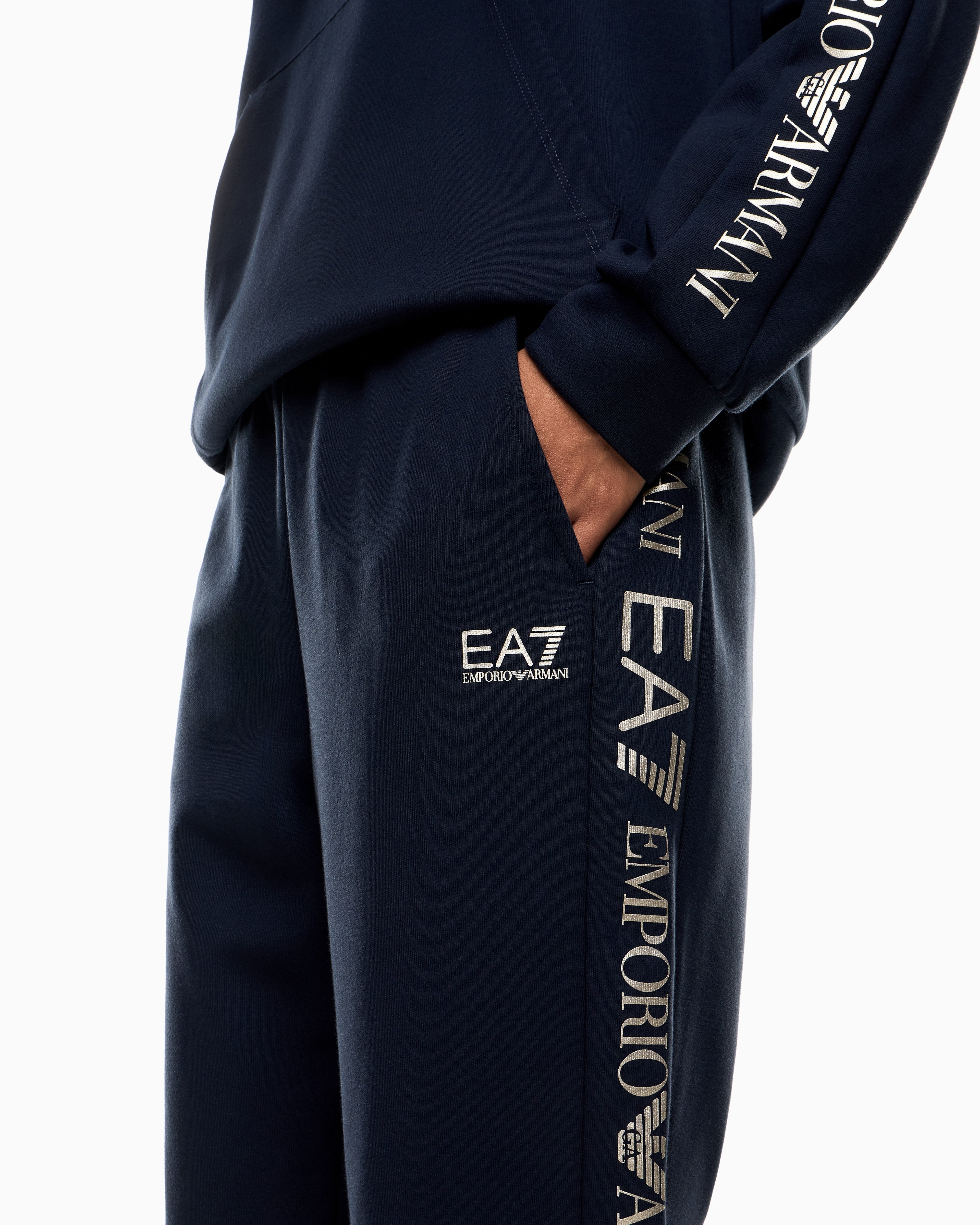 EA7 Cotton-blend tracksuit