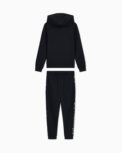 EA7 Cotton suit tracksuit with a hood and logo tape Tracksuit