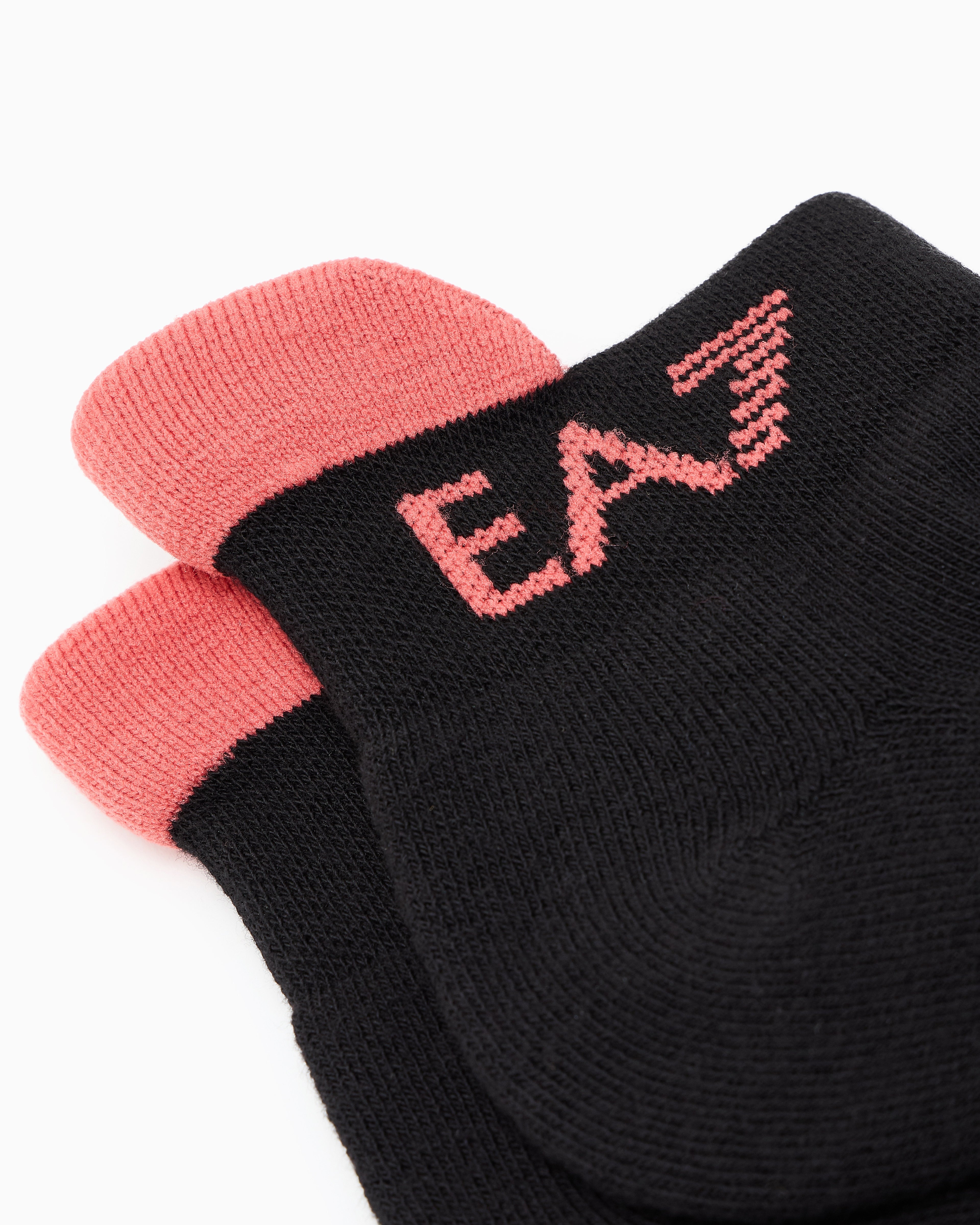 EA7 Tennis Pro cotton-blend ankle socks