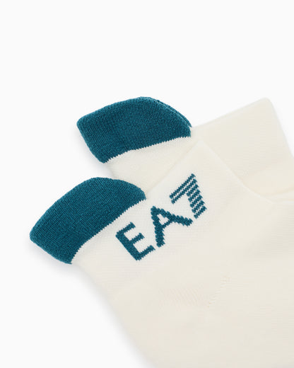 EA7 Tennis Pro cotton-blend ankle socks