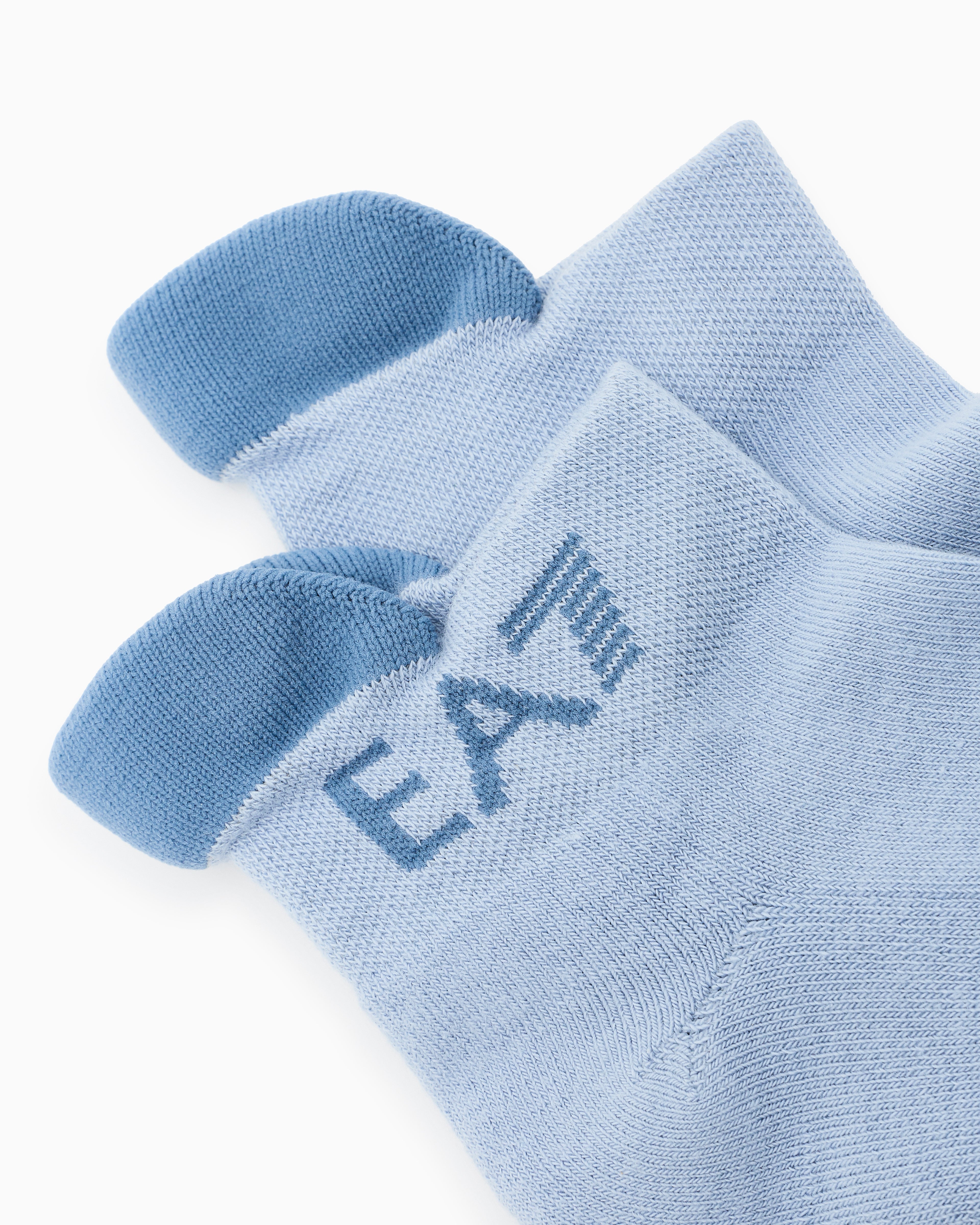 EA7 Tennis socks in soft cotton with jacquard logo Tennis Pro