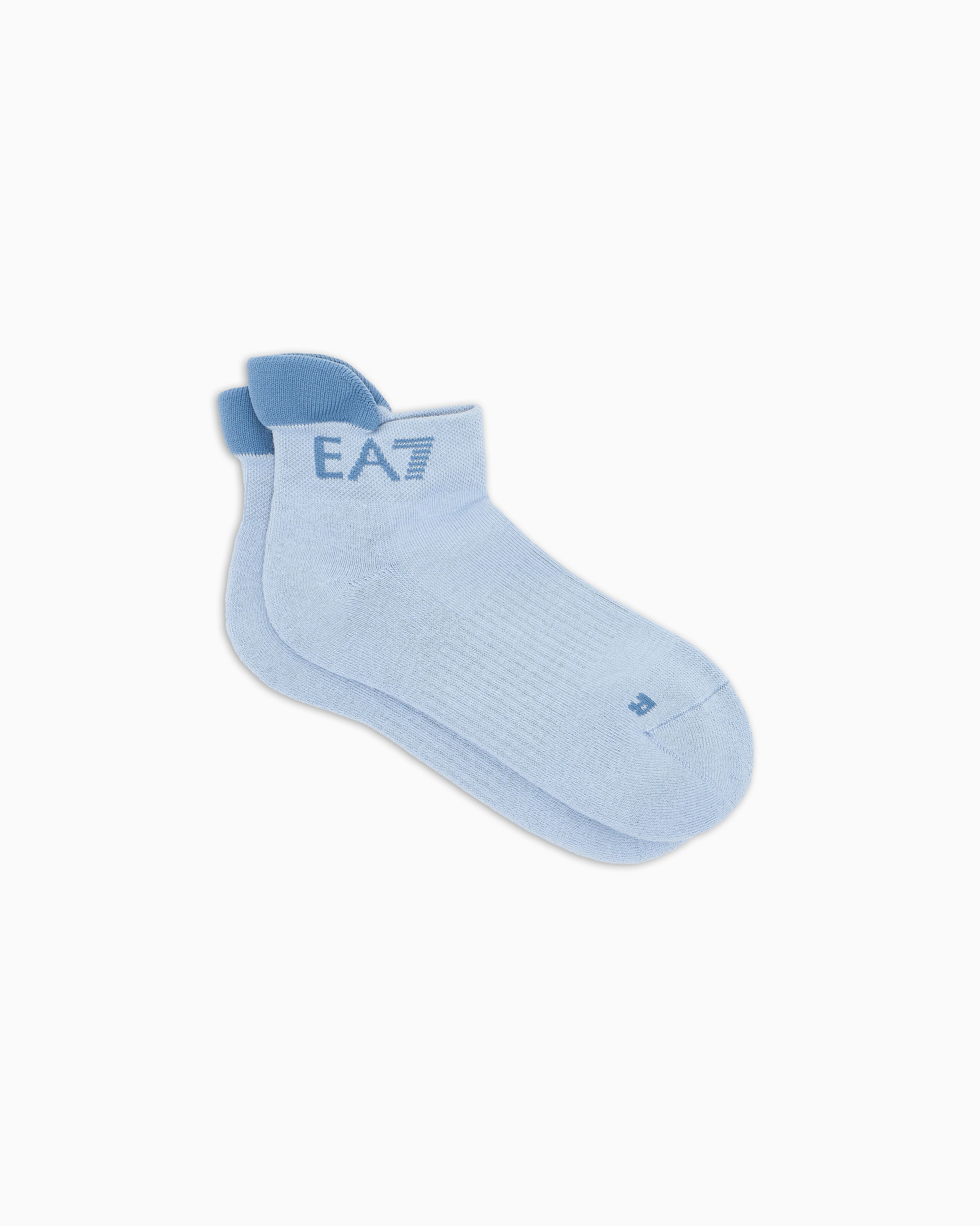 EA7 Tennis Pro cotton-blend ankle socks