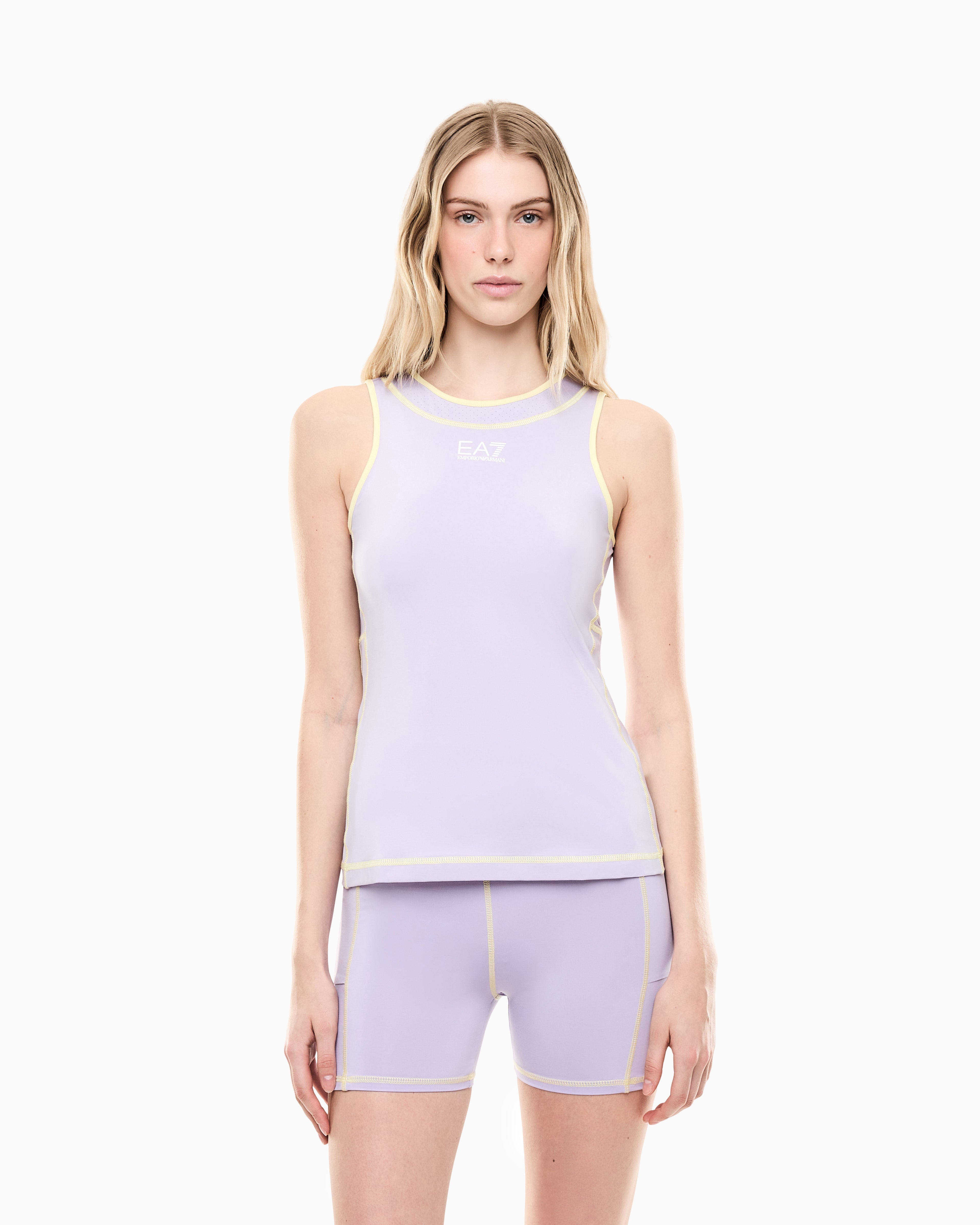 EA7 Tennis Pro tank top in stretch technical fabric