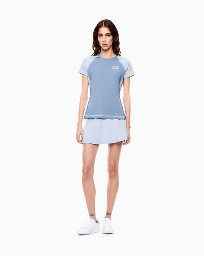 EA7 Tennis Pro mini skirt in stretch technical fabric